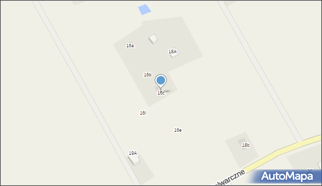 Gniewniewice Folwarczne, Gniewniewice Folwarczne, 16c, mapa Gniewniewice Folwarczne