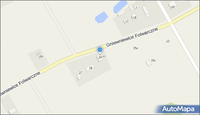 Gniewniewice Folwarczne, Gniewniewice Folwarczne, 2A, mapa Gniewniewice Folwarczne