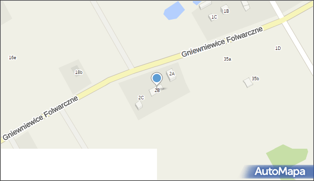 Gniewniewice Folwarczne, Gniewniewice Folwarczne, 2B, mapa Gniewniewice Folwarczne