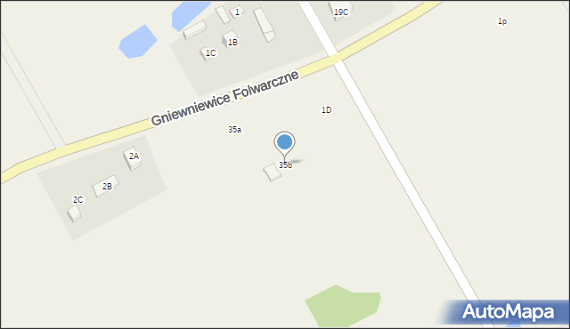 Gniewniewice Folwarczne, Gniewniewice Folwarczne, 35b, mapa Gniewniewice Folwarczne