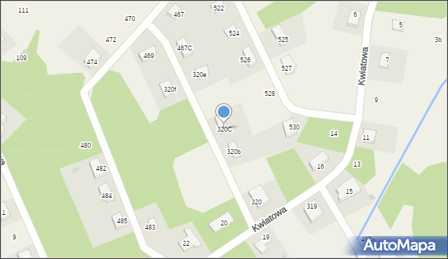 Gniewomirowice, Gniewomirowice, 320C, mapa Gniewomirowice