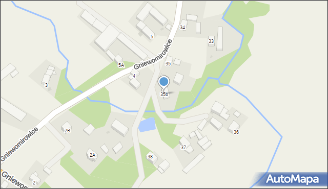 Gniewomirowice, Gniewomirowice, 35b, mapa Gniewomirowice
