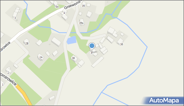 Gniewomirowice, Gniewomirowice, 37, mapa Gniewomirowice