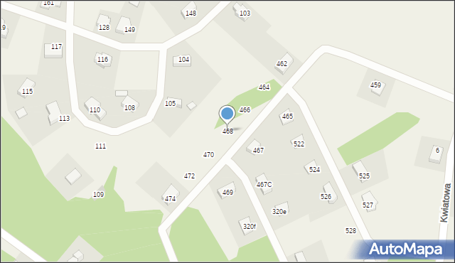 Gniewomirowice, Gniewomirowice, 468, mapa Gniewomirowice