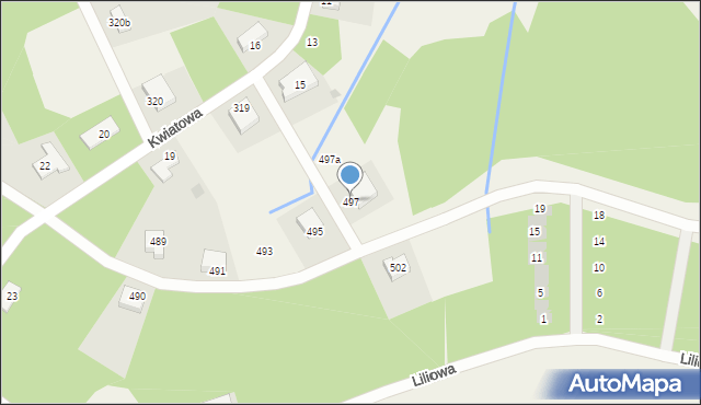 Gniewomirowice, Gniewomirowice, 497, mapa Gniewomirowice