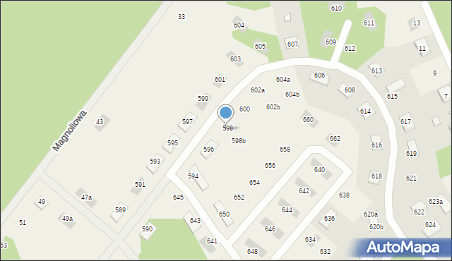 Gniewomirowice, Gniewomirowice, 598a, mapa Gniewomirowice