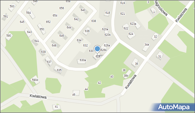 Gniewomirowice, Gniewomirowice, 628, mapa Gniewomirowice