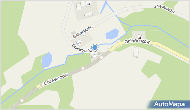 Gniewoszów, Gniewoszów, 26, mapa Gniewoszów
