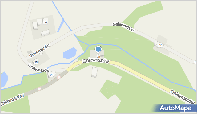 Gniewoszów, Gniewoszów, 28, mapa Gniewoszów