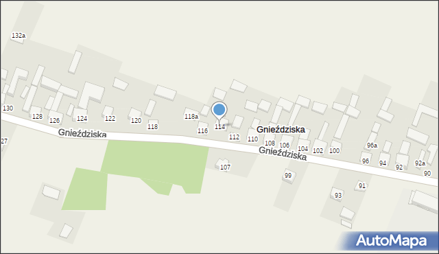 Gnieździska, Gnieździska, 114, mapa Gnieździska