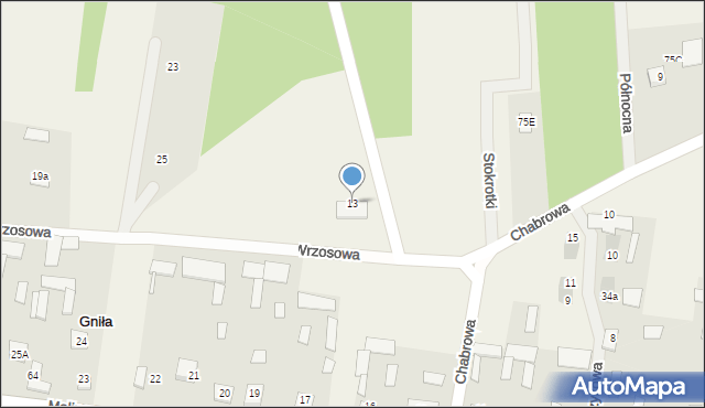 Gniła, Gniła, 13, mapa Gniła