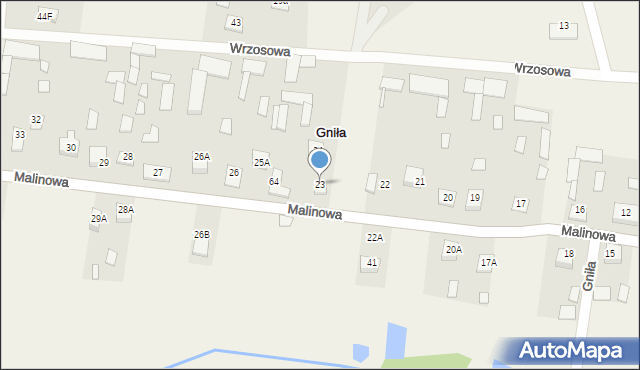 Gniła, Gniła, 23, mapa Gniła