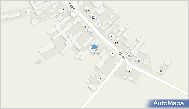 Gnin, Gnin, 4, mapa Gnin