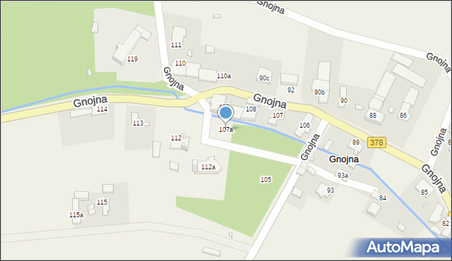 Gnojna, Gnojna, 107a, mapa Gnojna
