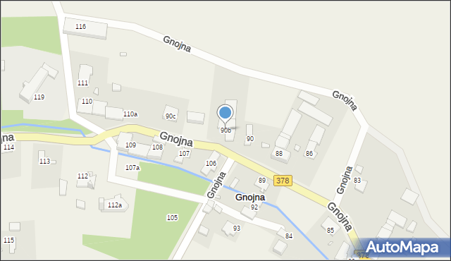 Gnojna, Gnojna, 90b, mapa Gnojna