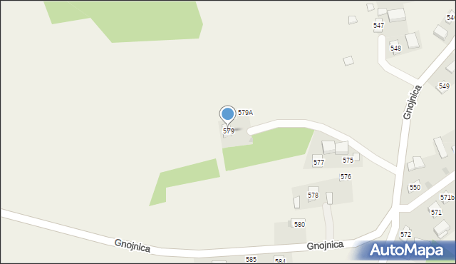 Gnojnica, Gnojnica, 579, mapa Gnojnica