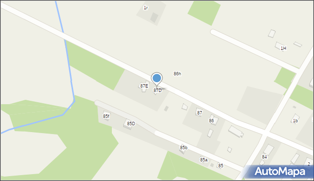 Gnojno, Gnojno, 87D, mapa Gnojno