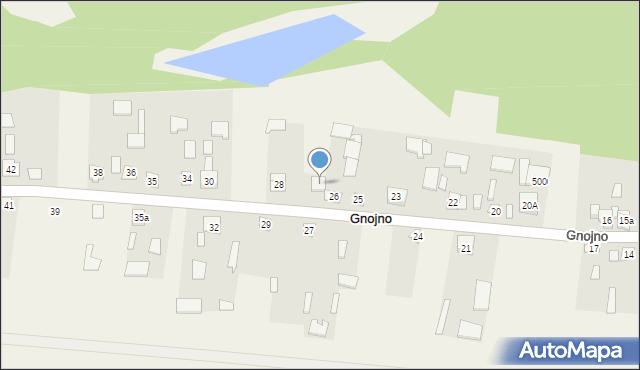 Gnojno, Gnojno, 26A, mapa Gnojno