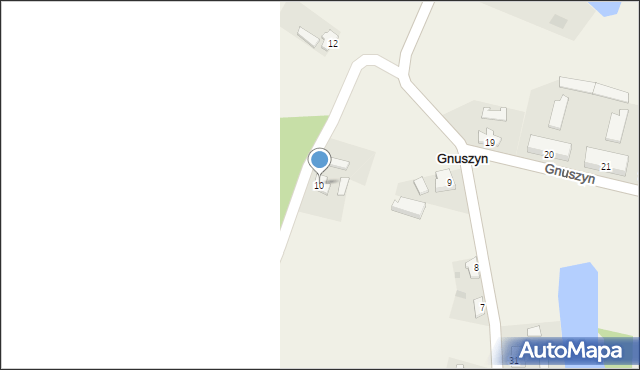 Gnuszyn, Gnuszyn, 10, mapa Gnuszyn