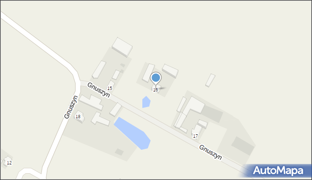 Gnuszyn, Gnuszyn, 16, mapa Gnuszyn