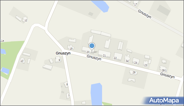 Gnuszyn, Gnuszyn, 20B, mapa Gnuszyn