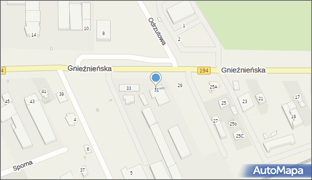 Janikowo, Gnieźnieńska, 31, mapa Janikowo