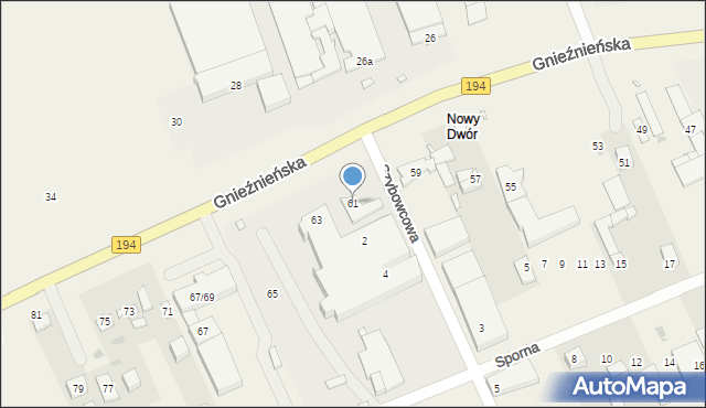 Janikowo, Gnieźnieńska, 61, mapa Janikowo