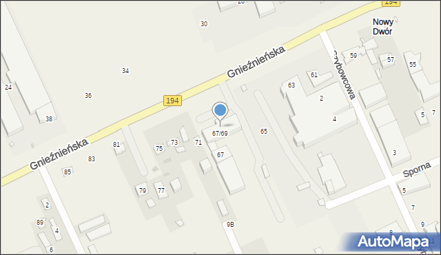 Janikowo, Gnieźnieńska, 69, mapa Janikowo