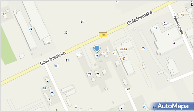 Janikowo, Gnieźnieńska, 75, mapa Janikowo