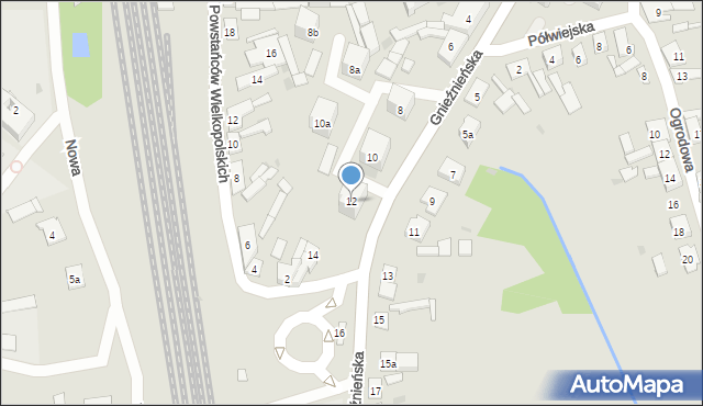 Janowiec Wielkopolski, Gnieźnieńska, 12, mapa Janowiec Wielkopolski