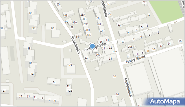 Katowice, Gnieźnieńska, 18, mapa Katowic