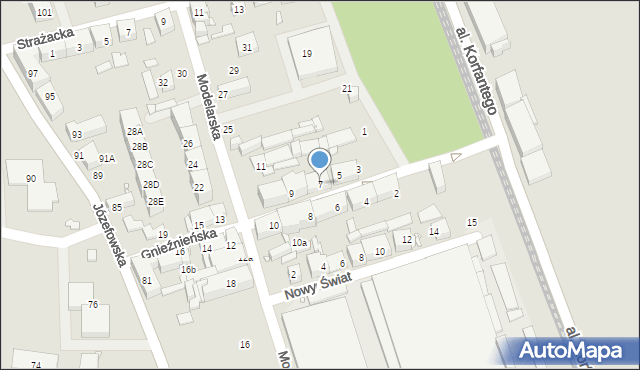 Katowice, Gnieźnieńska, 7, mapa Katowic