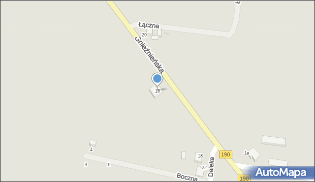 Kłecko, Gnieźnieńska, 16, mapa Kłecko
