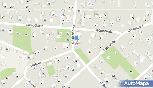 Legionowo, Gnieźnieńska, 14B, mapa Legionowo