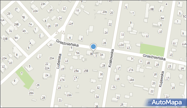 Legionowo, Gnieźnieńska, 3D, mapa Legionowo