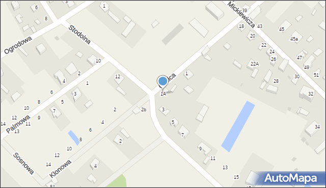 Narew, Gnilica, 1A, mapa Narew