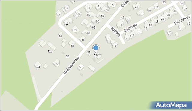 Reda, Gniewowska, 53a, mapa Reda
