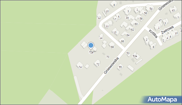 Reda, Gniewowska, 72a, mapa Reda