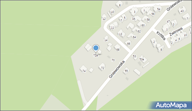 Reda, Gniewowska, 72b, mapa Reda