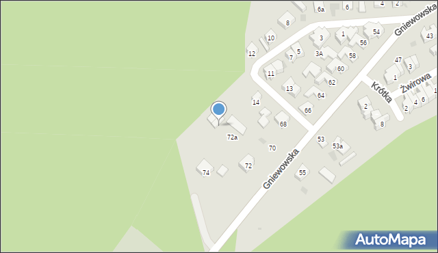 Reda, Gniewowska, 72d, mapa Reda