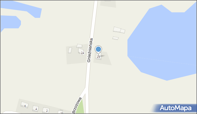 Rogowo, Gnieźnieńska, 23, mapa Rogowo