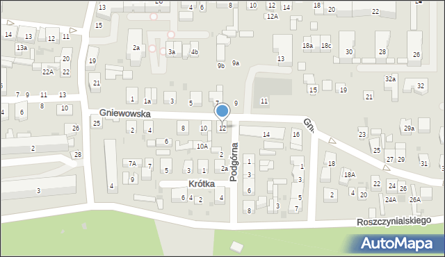 Wejherowo, Gniewowska, 12, mapa Wejherowo