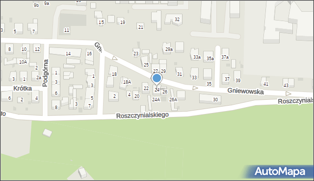 Wejherowo, Gniewowska, 24, mapa Wejherowo