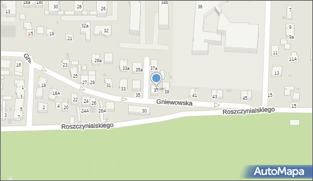 Wejherowo, Gniewowska, 37, mapa Wejherowo