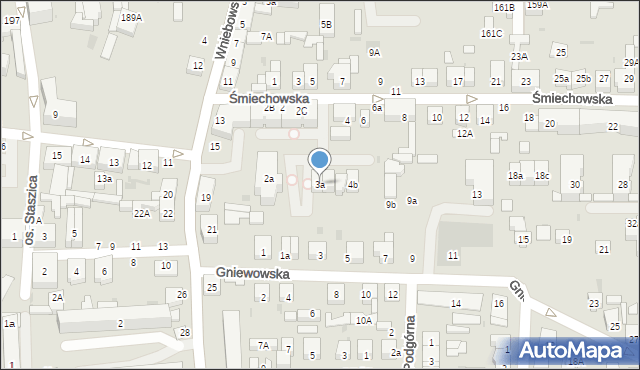 Wejherowo, Gniewowska, 3a, mapa Wejherowo