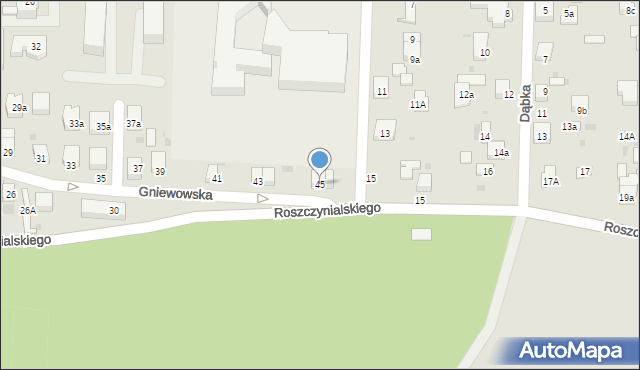 Wejherowo, Gniewowska, 45, mapa Wejherowo