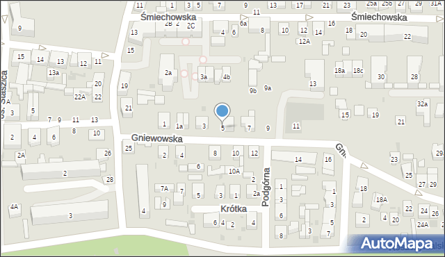 Wejherowo, Gniewowska, 5, mapa Wejherowo