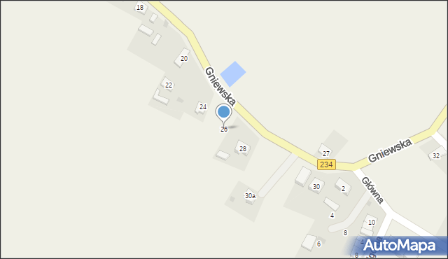 Wielbrandowo, Gniewska, 26, mapa Wielbrandowo