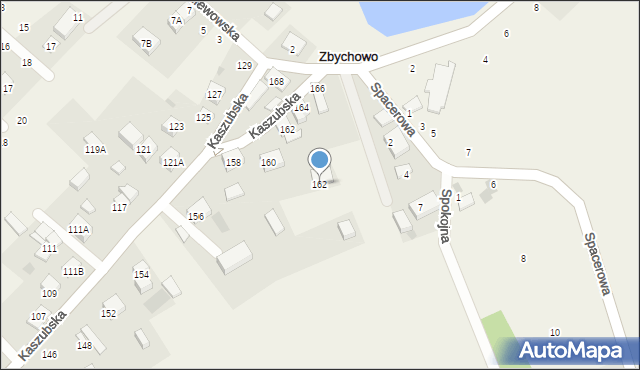 Zbychowo, Gniewowska, 162, mapa Zbychowo