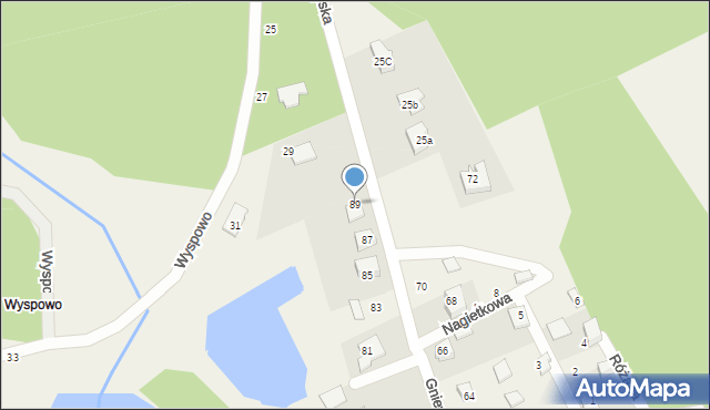 Zbychowo, Gniewowska, 89, mapa Zbychowo